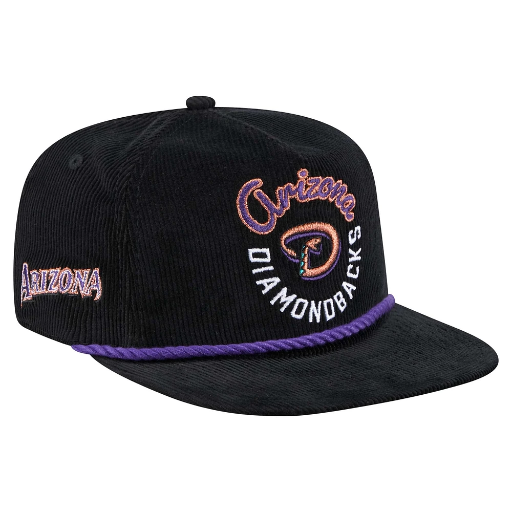 Casquette de golf ajustable en velours côtelé Full Circle des Arizona Diamondbacks de New Era pour homme