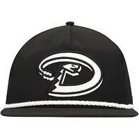 Casquette Snapback de golfeur New Era noire des Diamondbacks de l'Arizona pour hommes