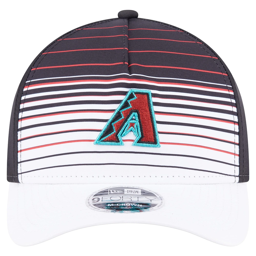 Men's New Era  Black Arizona Diamondbacks Gradient 9FORTY M-Crown Adjustable Hat