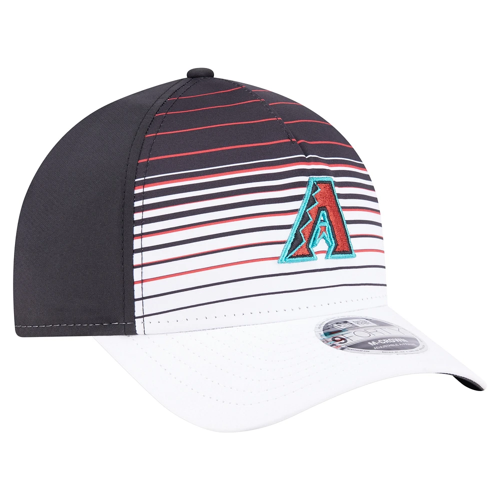 Men's New Era  Black Arizona Diamondbacks Gradient 9FORTY M-Crown Adjustable Hat