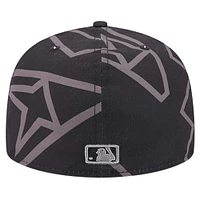 Casquette ajustée 59FIFTY noire avec logo Fracture des Diamondbacks de l'Arizona New Era pour hommes