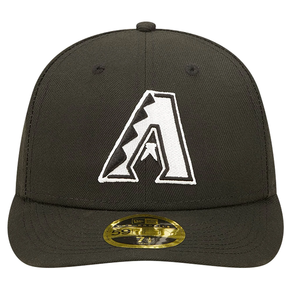 Men's New Era Black Arizona Diamondbacks Low Profile 59FIFTY Fitted Hat