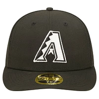Men's New Era Black Arizona Diamondbacks Low Profile 59FIFTY Fitted Hat