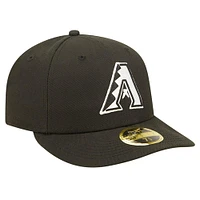 Men's New Era Black Arizona Diamondbacks Low Profile 59FIFTY Fitted Hat