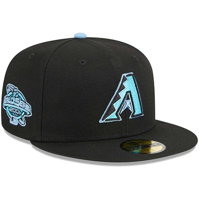 Casquette ajustée 59FIFTY pour homme avec sous-visière pastel des Arizona Diamondbacks New Era noire