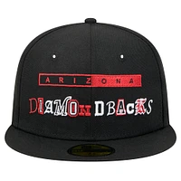 Men's New Era Black Arizona Diamondbacks Ransom 59FIFTY Fitted Hat