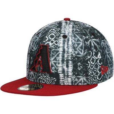 Casquette ajustée 59FIFTY noire Arizona Diamondbacks Sands New Era pour hommes