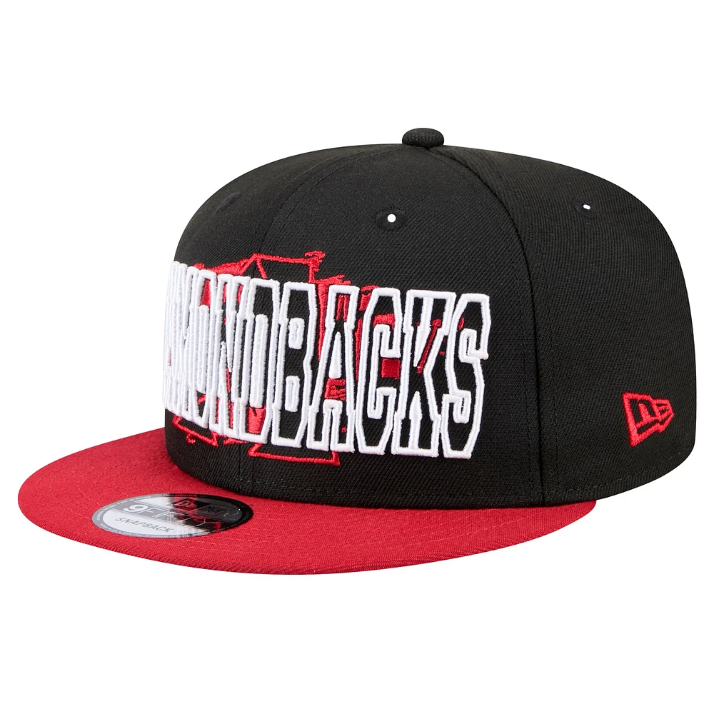 Casquette Snapback 9FIFTY Splatter Arizona Diamondbacks de New Era pour homme noire