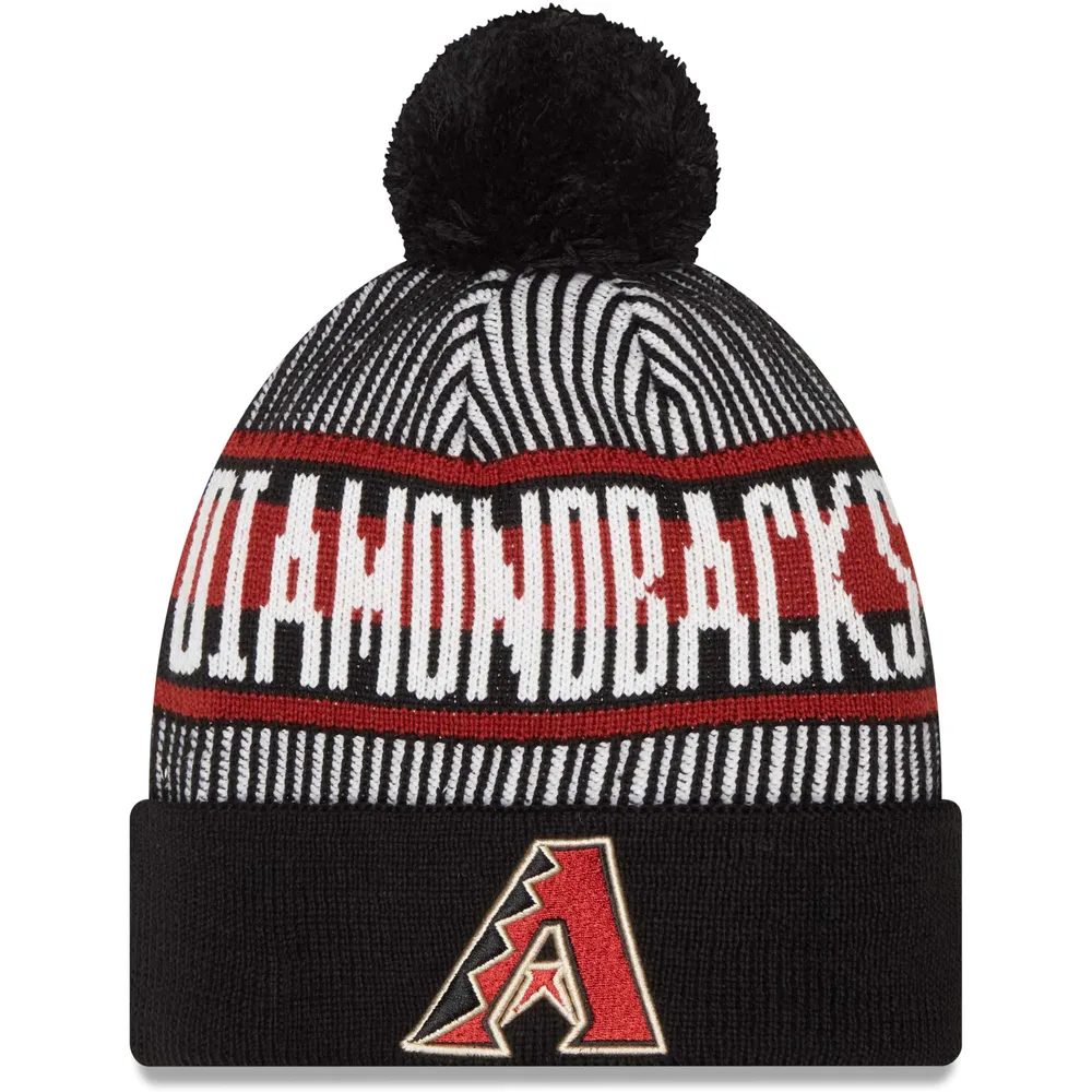 Oakland Athletics Fanatics Branded Stripe Cuffed Knit Hat with Pom - Green