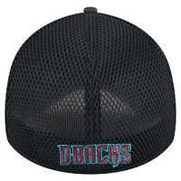 Men's New Era Black Arizona Diamondbacks Subtle Camo 39THIRTY Flex Hat