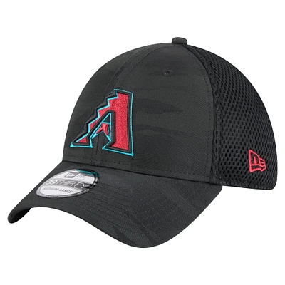 Men's New Era Black Arizona Diamondbacks Subtle Camo 39THIRTY Flex Hat