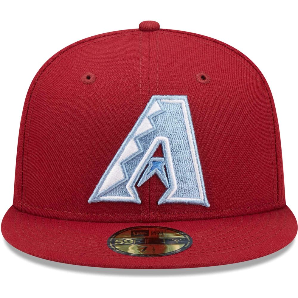 Men's New Era Red Arizona Diamondbacks White Logo 59FIFTY Fitted Hat