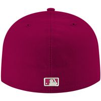 Men's New Era Cardinal Arizona Diamondbacks White Logo 59FIFTY Fitted Hat