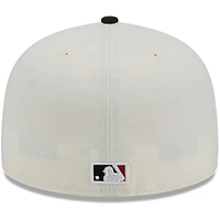 Men's New Era Cream Arizona Diamondbacks Chrome 59FIFTY Fitted Hat