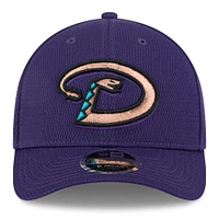 Men's New Era Dark Purple Arizona Diamondbacks 2025 MLB Clubhouse 9FORTY M-Crown Adjustable Hat