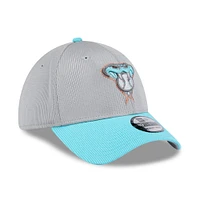 Men's New Era  Gray/Aqua Arizona Diamondbacks 2025 Batting Practice 39THIRTY Flex Hat