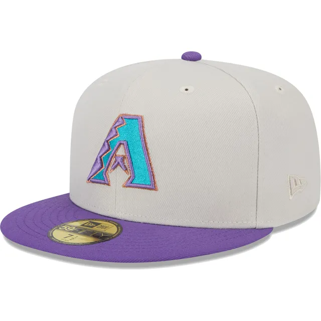 New Era Purple Arizona Diamondbacks Lime Side Patch 59FIFTY Fitted Hat