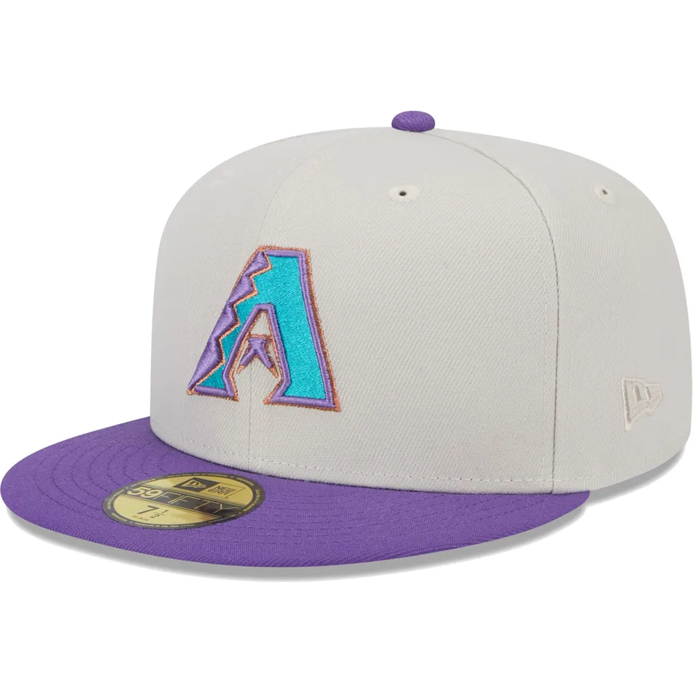 Lids Arizona Diamondbacks New Era World Class Back Patch 59FIFTY Fitted Hat  - Gray/Purple