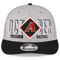 Men's New Era  Gray Arizona Diamondbacks 2023 Division Series Winner Locker Room Low Profile 9FIFTY Snapback Hat