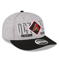 Casquette Snapback 9FIFTY Snapback à profil bas pour hommes New Era des Diamondbacks de l'Arizona 2023 Division Series Winner Locker Room