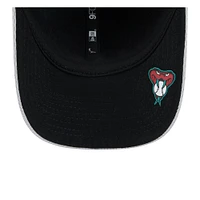 Men's New Era Gray Arizona Diamondbacks 2025 MLB Clubhouse 9FORTY M-Crown Adjustable Hat