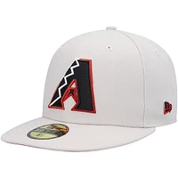 Casquette ajustée 59FIFTY kaki Arizona Diamondbacks Stone Dim Undervisor New Era pour homme