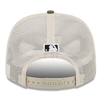Men's New Era Light Beige/Olive Arizona Diamondbacks 2025 Armed Forces Day 9SEVENTY Stretch-Snap Hat