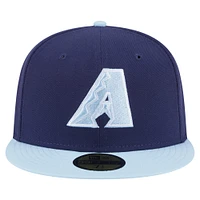 Men's New Era Navy/Light Blue Arizona Diamondbacks Color Pack 2-Tone 59FIFTY Fitted Hat
