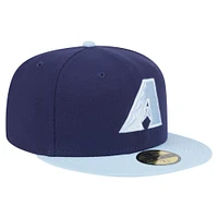 Men's New Era Navy/Light Blue Arizona Diamondbacks Color Pack 2-Tone 59FIFTY Fitted Hat