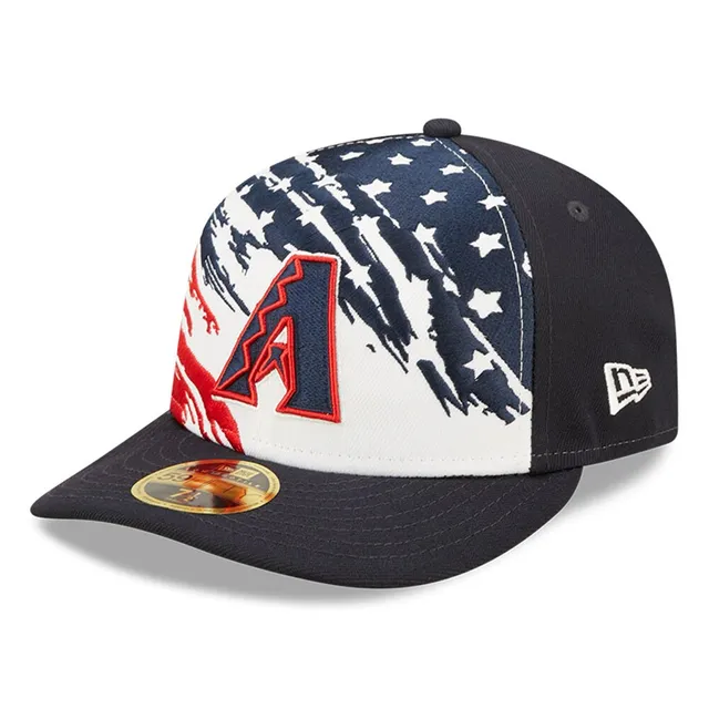 New Era Men's New Era Red Miami Marlins 2022 4th of July Low Profile  59FIFTY Fitted Hat
