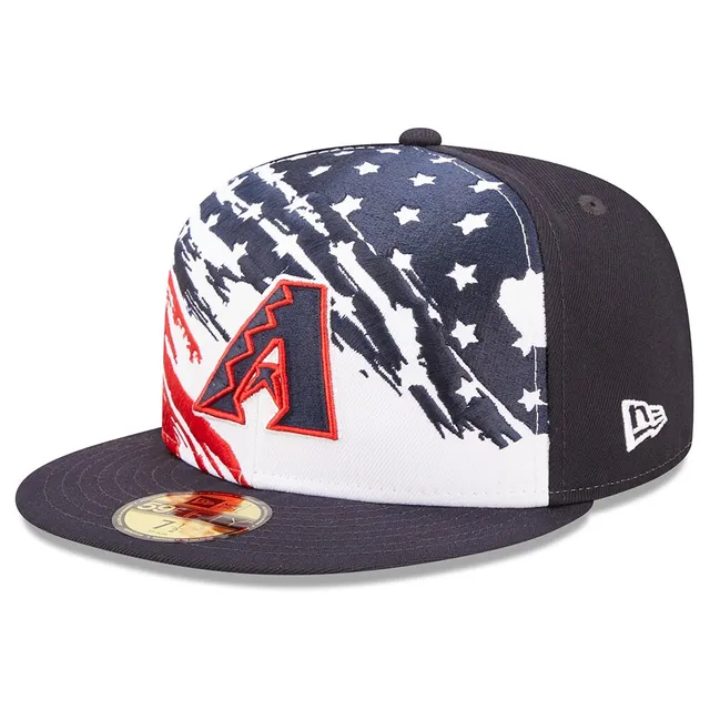 Men's New Era Navy Atlanta Braves 2022 4th of July Bucket Hat