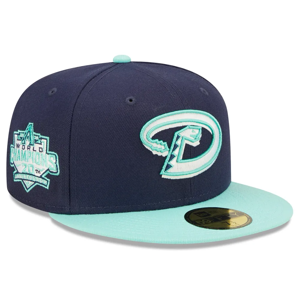 Men's New Era White/Blue Arizona Diamondbacks Flamingo 59FIFTY Fitted Hat