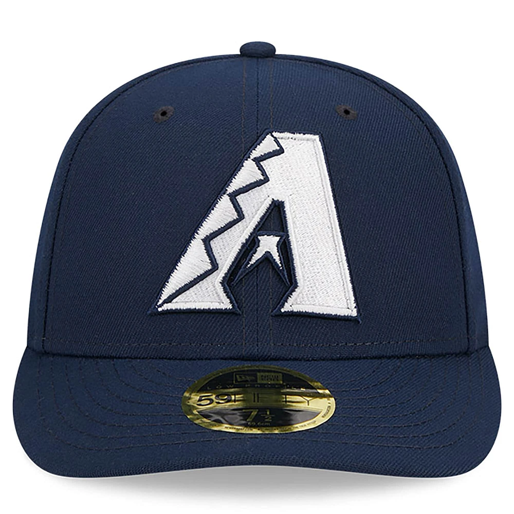 Casquette ajustée 59FIFTY Low Profile Arizona Diamondbacks Oceanside New Era pour homme, bleu marine