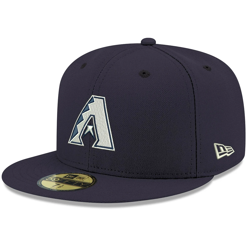 Casquette ajustée 59FIFTY bleu marine avec logo Diamondbacks de l'Arizona New Era pour homme