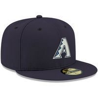 Men's New Era Navy Arizona Diamondbacks White Logo 59FIFTY Fitted Hat