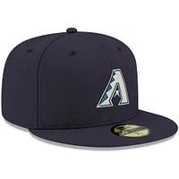 Casquette ajustée 59FIFTY bleu marine avec logo Diamondbacks de l'Arizona New Era pour homme