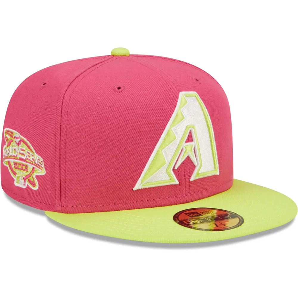Lids Arizona Diamondbacks New Era 2001 World Series Champions Beetroot  Cyber 59FIFTY Fitted Hat - Pink