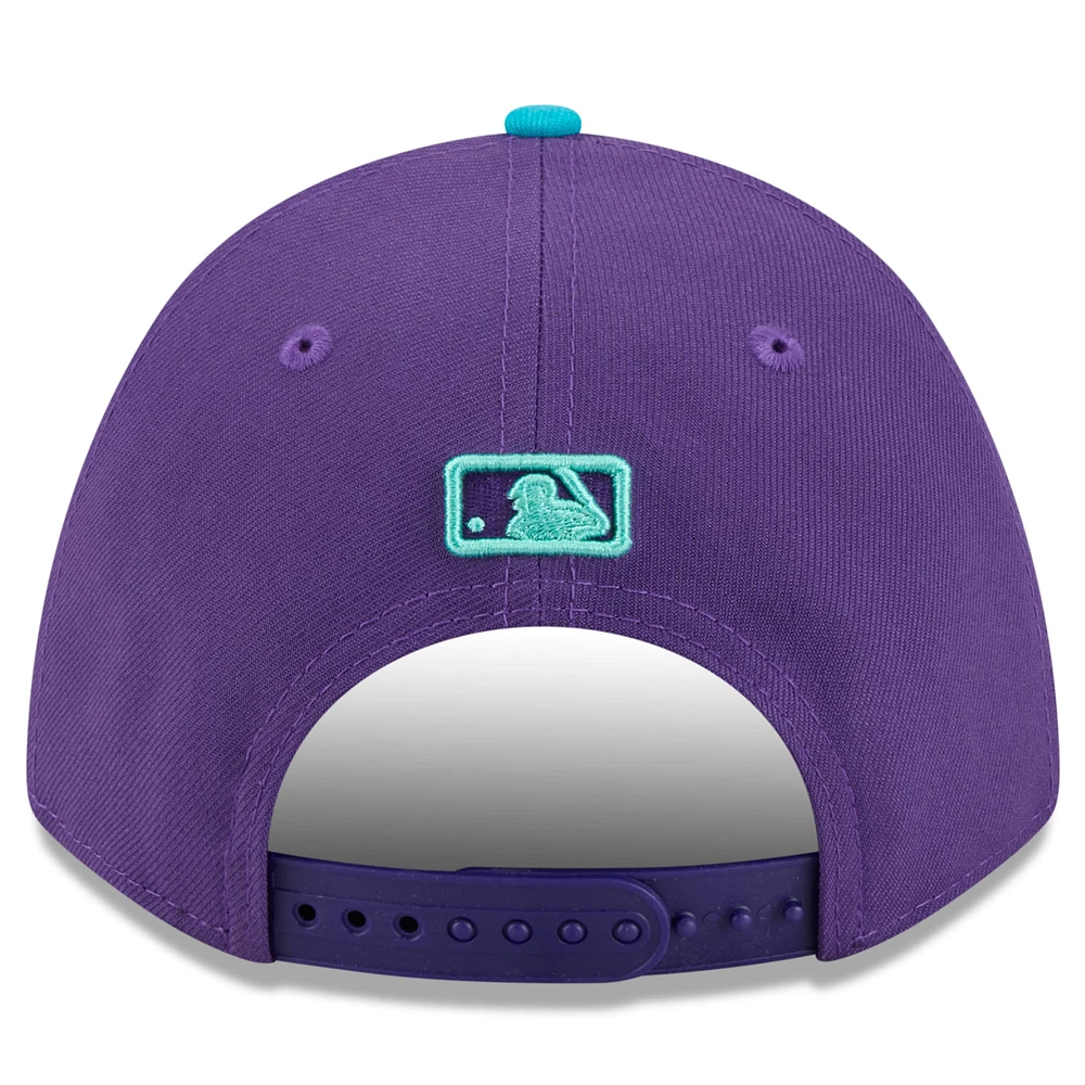 Casquette ajustable City Connect 9FORTY M-Crown 2025 des Diamondbacks de l'Arizona pour homme, violet/bleu sarcelle, New Era