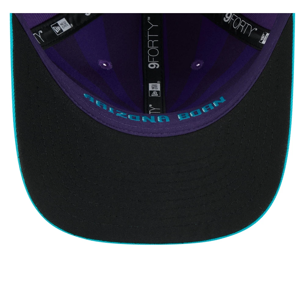 Casquette ajustable City Connect 9FORTY M-Crown 2025 des Diamondbacks de l'Arizona pour homme, violet/bleu sarcelle, New Era