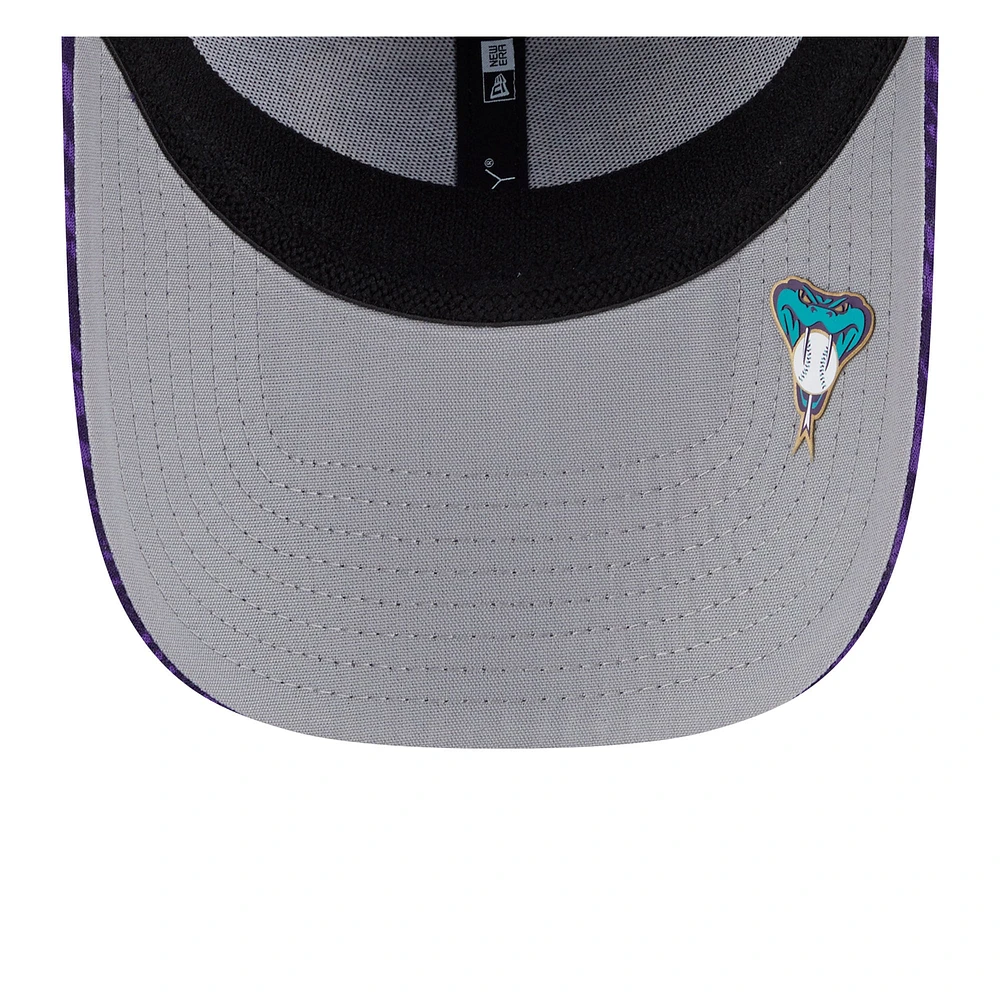 Men's New Era Purple Arizona Diamondbacks 2025 MLB Clubhouse 39THIRTY Flex Hat