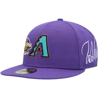 Men's New Era Purple Arizona Diamondbacks 2001 World Series Champions Crown  59FIFTY Fitted Hat