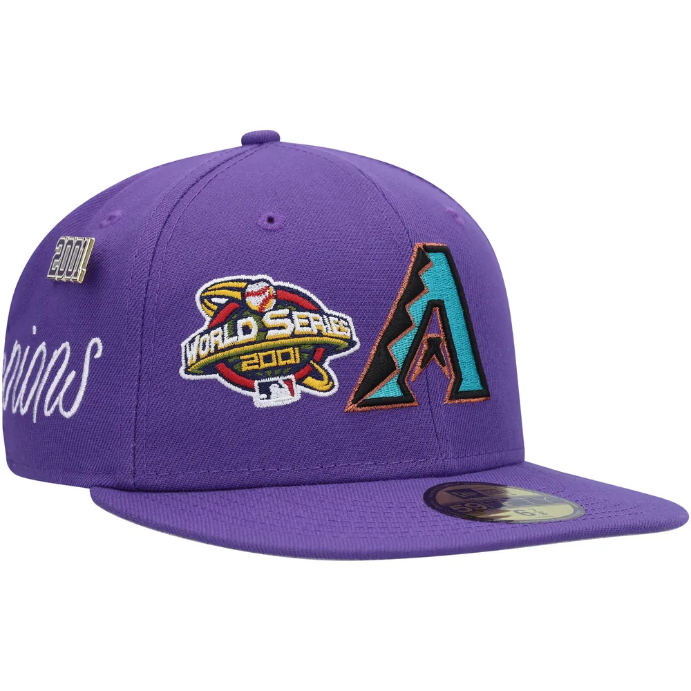 ARIZONA DIAMONDBACKS PURPLE 2001 WORLD SERIES NEW ERA 59FIFTY