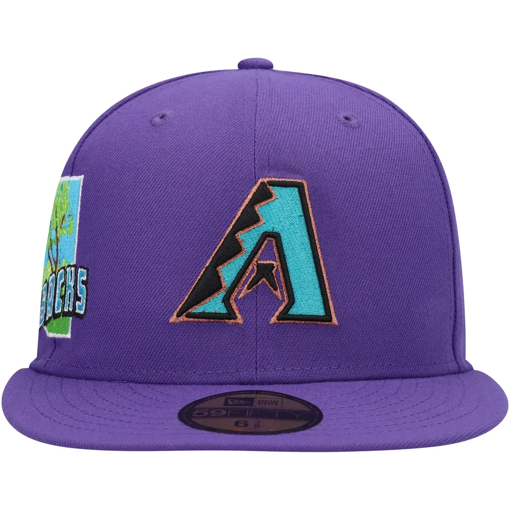 Arizona Diamondbacks STATEVIEW Purple Fitted Hat by New Era