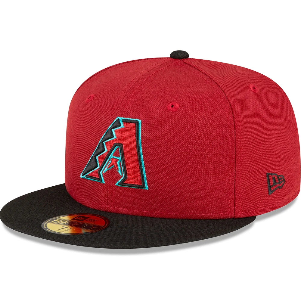 Casquette ajustée 59FIFTY On-Field Arizona Diamondbacks Home Authentic Collection New Era rouge/noir pour hommes