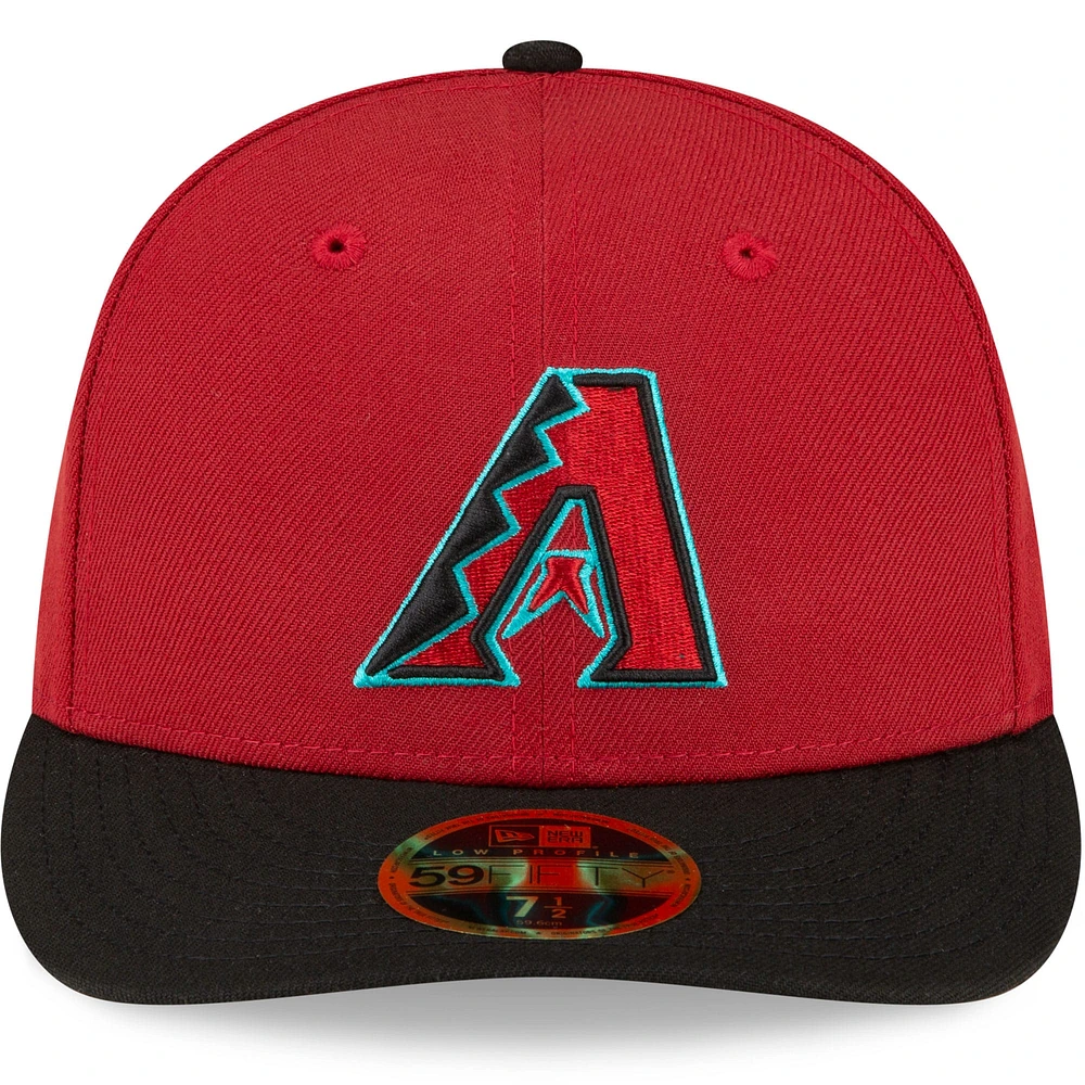 Men's New Era  Red/Black Arizona Diamondbacks Home Authentic Collection On-Field Low Profile 59FIFTY Fitted Hat