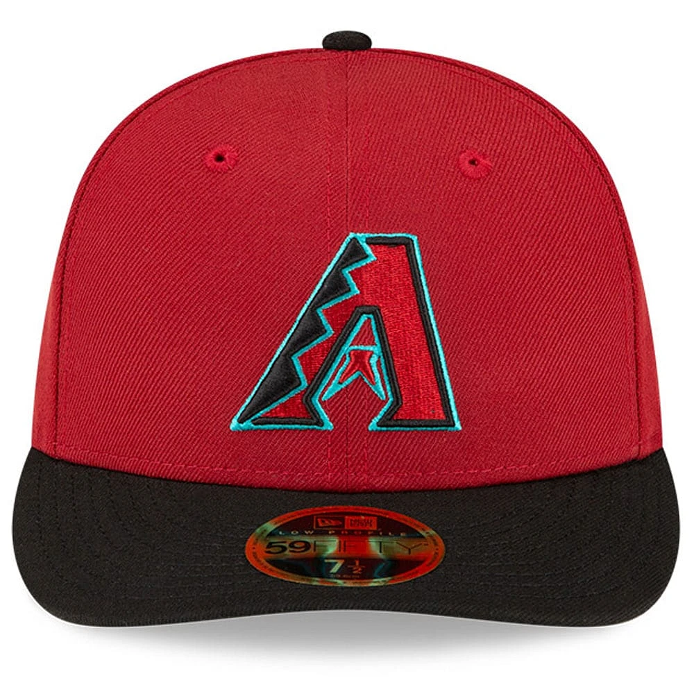 Men's New Era Red/Black Arizona Diamondbacks National Baseball Hall of Fame Low Profile 59FIFTY Fitted Hat