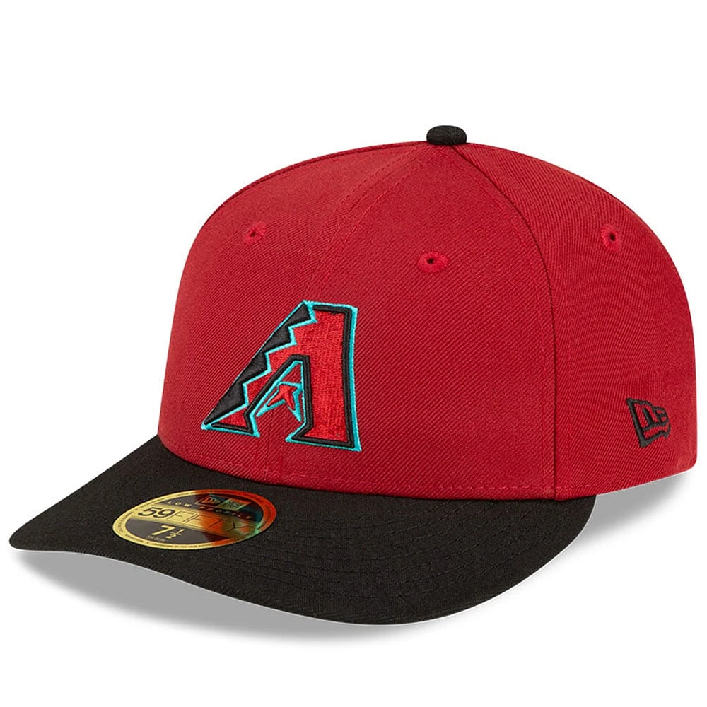 Men's New Era Red/Black Arizona Diamondbacks National Baseball Hall of Fame Low Profile 59FIFTY Fitted Hat