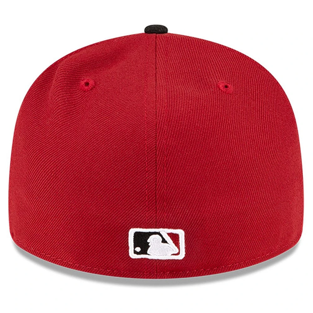 Men's New Era Red/Black Arizona Diamondbacks National Baseball Hall of Fame Low Profile 59FIFTY Fitted Hat