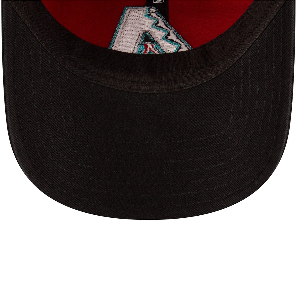 Casquette réglable New Era rouge/noir Arizona Diamondbacks Replica Core Classic 9TWENTY pour hommes