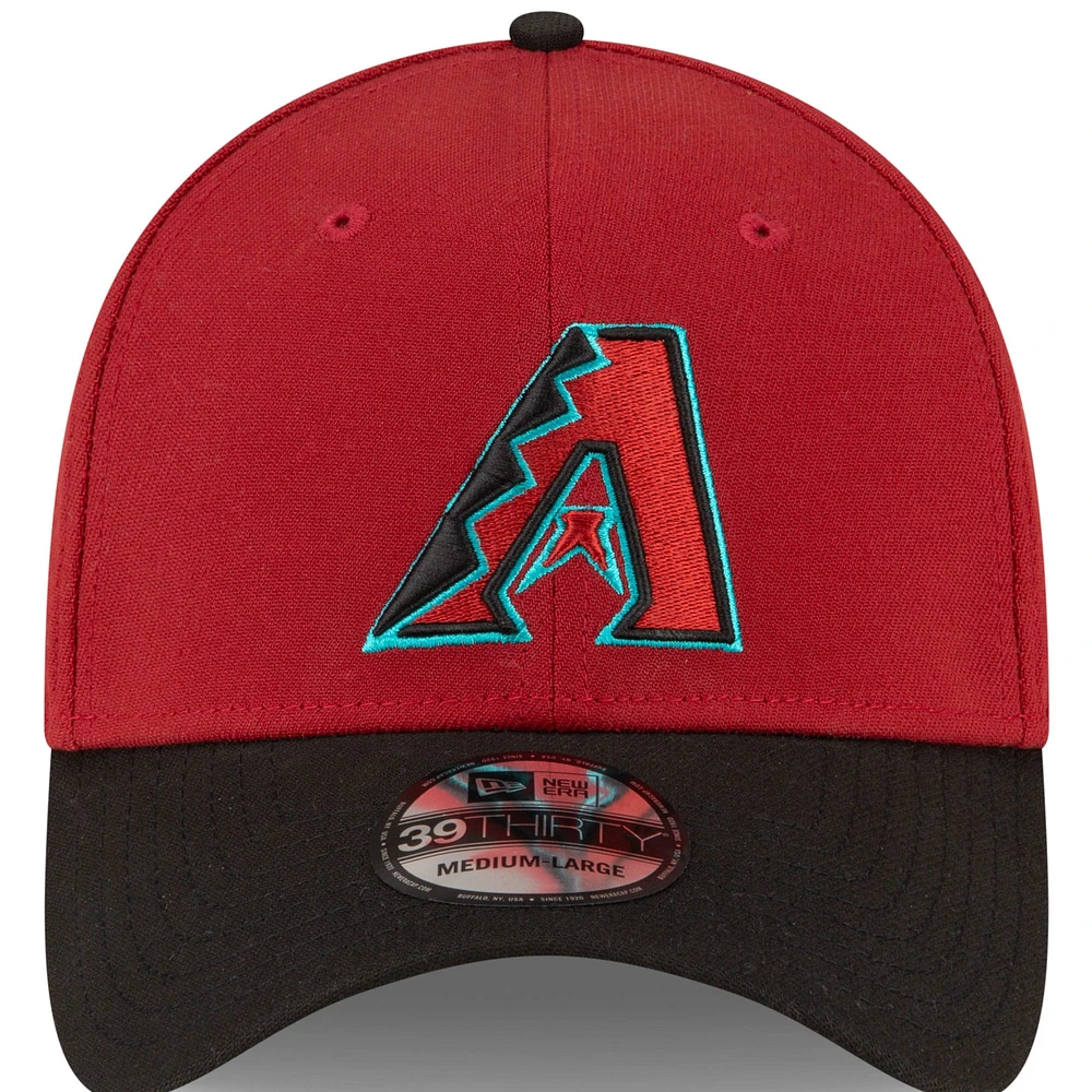 Men's New Era  Red/Black Arizona Diamondbacks Team Classic 39THIRTY Flex Hat